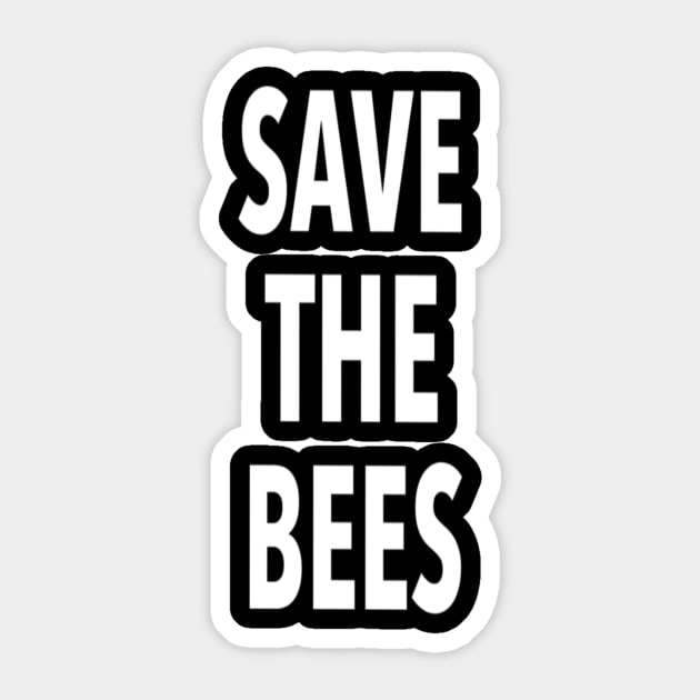 save the bees Sticker by elywick